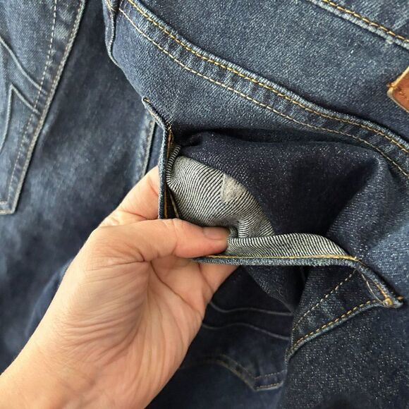 True Religion Men's 36 x 33 Rocco Relaxed Skinny Jeans Dark Wash Blue Denim Slim - Picture 7 of 7